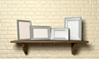 Illustration: Shelf With Picture Frames Front Shelf With Picture Frames Front