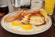 Photo: Bacon and eggs with pancakes Bacon and eggs with pancakes