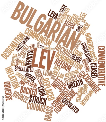 Illustration: Word cloud for Bulgarian lev Word cloud for Bulgarian lev