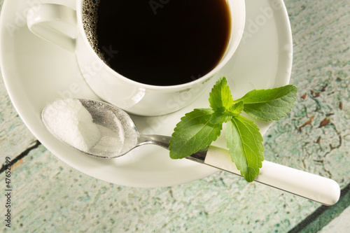 Photo: Coffee with stevia Coffee with stevia