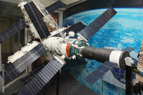 Photo: Model of Mir space station Model of Mir space station