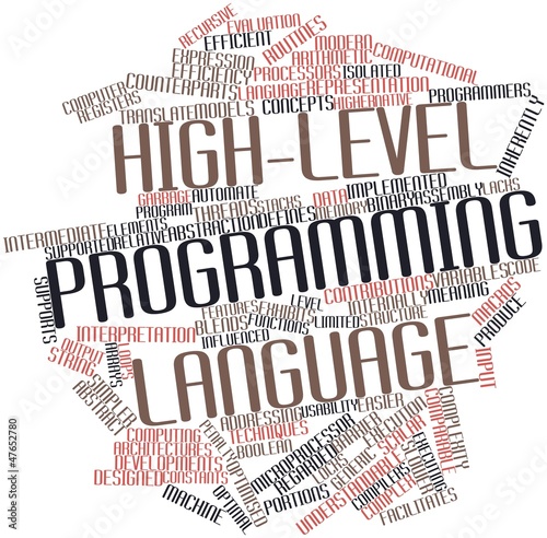 Illustration: Word cloud for High-level programming language Word cloud for High-level programming language