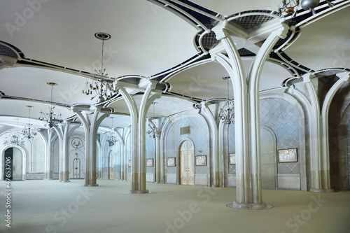 Photo: Hall with columns in church Hall with columns in church