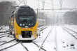 Train in snow