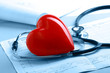 A heart with a stethoscope