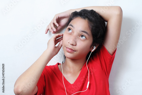 Photo: Girl And Music Girl And Music