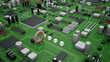 Seamlessly looping animation of an electronic board