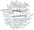 Word cloud for Public speaking