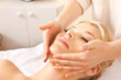 beautiful woman in massage salon