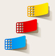 newsletter, realistic design elements