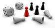 Game - cube and the pawn