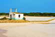 salt evaporation ponds in Ses Salines Natural Park in Formentera