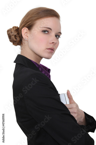 Photo: Austere businesswoman Austere businesswoman