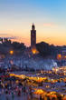 Marrakesch, Djemaa el Fna am Abend, Marokko