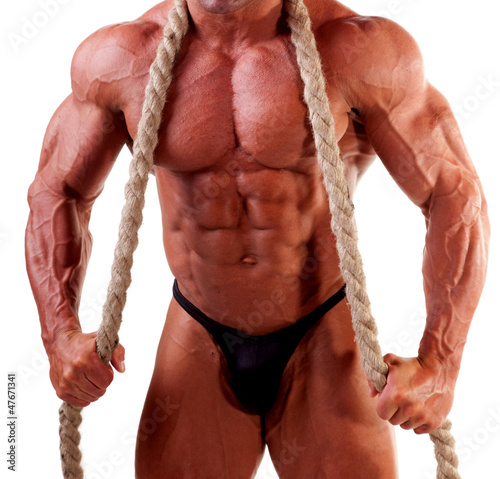 Photo: bodybuilder posing bodybuilder posing