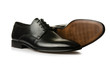 Fashion concept with male shoes on white