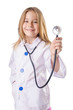 Foto: Little girl in doctor costume Little girl in doctor costume
