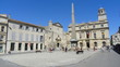 Photo: Place de la république à Arles - Obélisque et Hôtel de Ville Place de la république à Arles - Obélisque et Hôtel de Ville