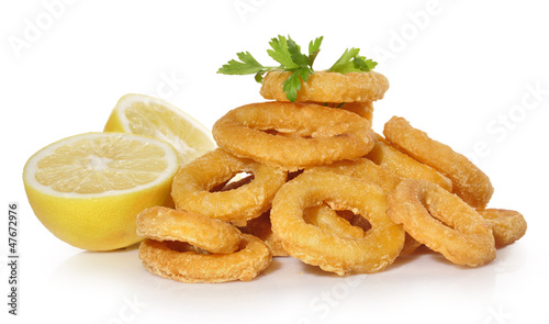 Photo: Aperitivo de calamares a la romana. Aperitivo de calamares a la romana.