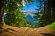 Mountainous landscape view in spring, Low Tatras, Slovakia