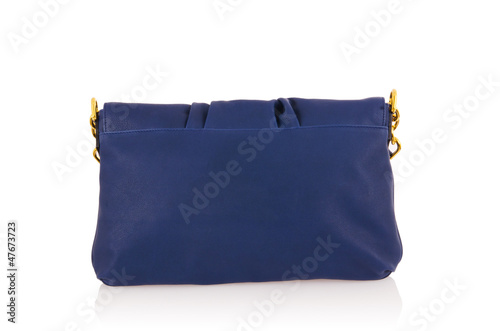 Photo: Nice elegant woman bag isolated on the white Nice elegant woman bag isolated on the white