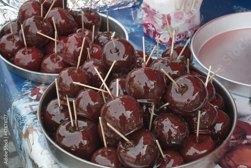 Photo: Red taffy apples Red taffy apples