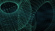 abstract blue particles background
