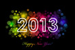 Vector Happy New Year - 2013 colorful background