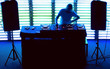 Dj mixes the track