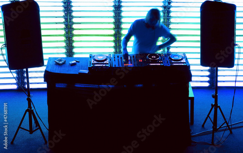 Photo: Dj mixes the track Dj mixes the track