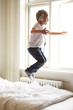 Going wild on the bed