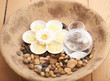 Cleansing crystals enclosed by cool ceramic