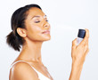 Nourishing her skin
