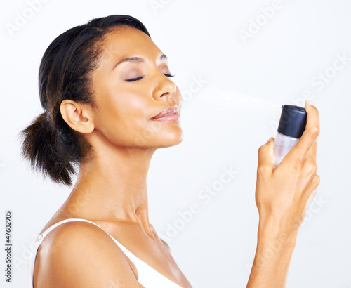 Photo: Nourishing her skin Nourishing her skin