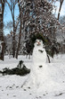 Snowman in the park