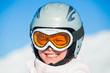 Young girl in a ski wear