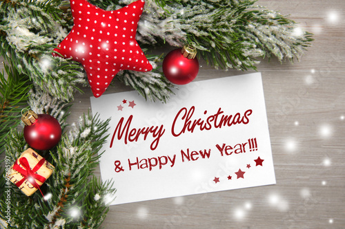 Photo: Merry Christmas and Happy New Year Merry Christmas and Happy New Year