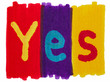 Yes, written with colorful felt tip marker ink pen.