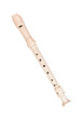 Block flute on a white background