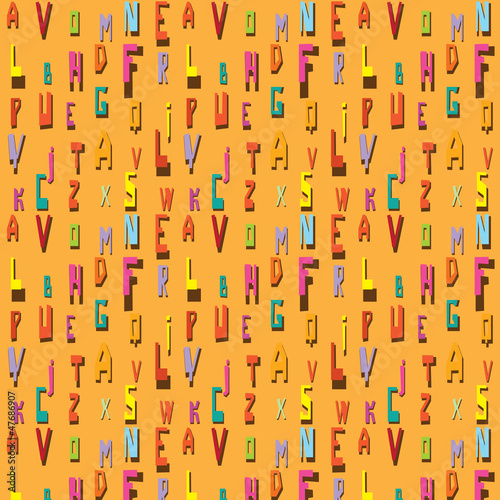 Vector: Font texture Font texture