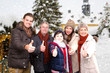 gruppe weihnachtsmarkt