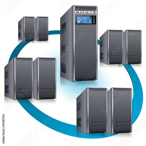 Vector: Network Concept Network Concept