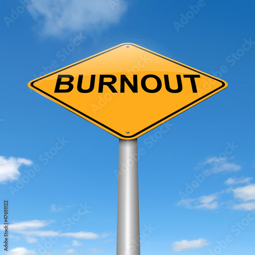 Illustration: Burnout concept. Burnout concept.