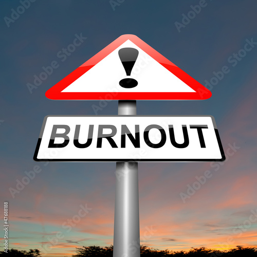 Illustration: Burnout concept. Burnout concept.