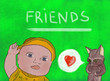 Friends like a kitten and  a boy