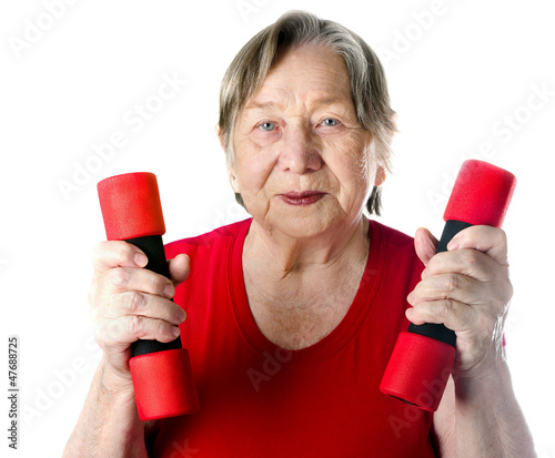 Photo: portrait of active senior woman portrait of active senior woman