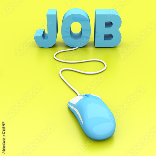 Illustration: Online Job Online Job