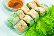vietnamese food: pork & shrimp salad rolls