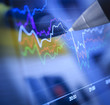 Business charts and markets
