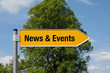Pfeil mit Baum NEWS & EVENTS
